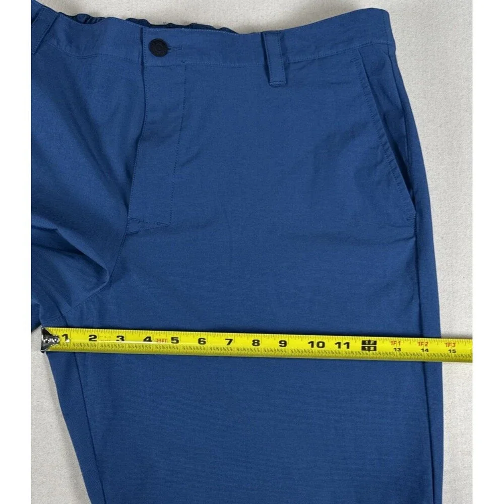 Banana Republic Mens Core Temp Shorts 38 Blue Performance Tech Chino Golf Resort